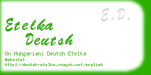 etelka deutsh business card